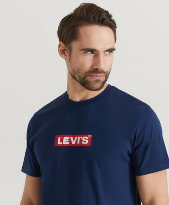 Levi&apos;s T-shirt Graphic Tee Boxtab Blå