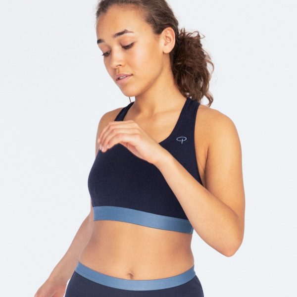 Sport-bh Merinoull - Navy - XS