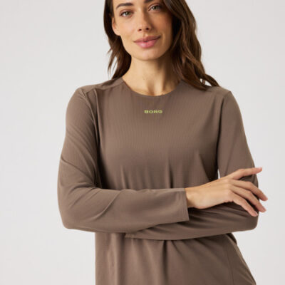 Björn Borg Borg Running Feather Long Sleeve T-shirt Brun