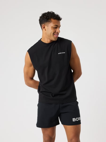 Björn Borg Borg Gym Sleeveless T-shirt Svart