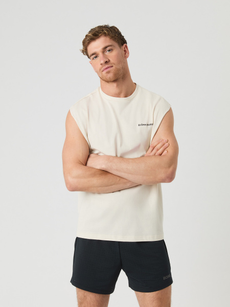 Björn Borg Borg Gym Sleeveless T-shirt Vit