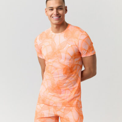 Björn Borg Ace Printed T-shirt Orange
