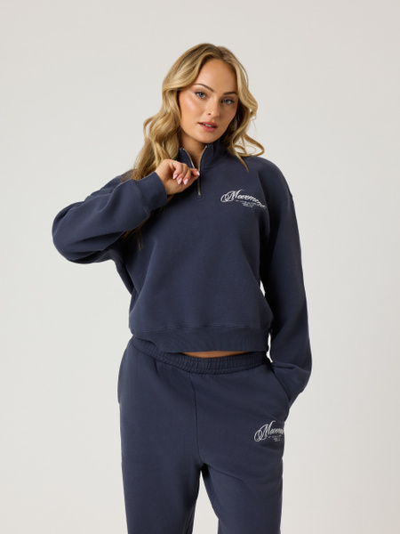 Björn Borg Alice Stenlöf Halfzip Sweatshirt Marinblå