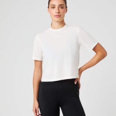 Björn Borg Borg Cropped T-shirt Vit