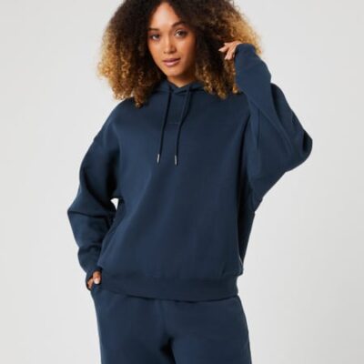 Björn Borg Studio Oversized Hoodie Marinblå